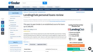 LendingClub personal loans review January 2019 | finder.com