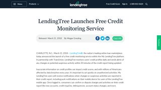 LendingTree Launches Free Credit Monitoring Service | LendingTree