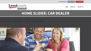 Home slider: Car dealer - Lendmark Retail Services