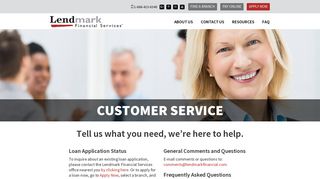 Customer Service | Lendmark Financial Services