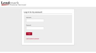 Lendmark Financial Services | Login