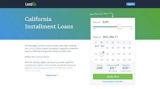 Installment Loans in California - LendUp