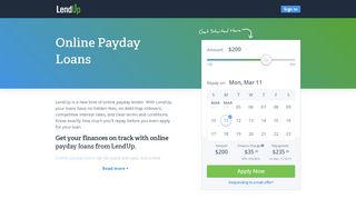 Online Payday Loans - Online Direct Payday Lender - LendUp
