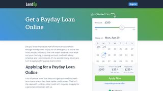 Get a Payday Loan Online - LendUp