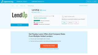LendUp Reviews - Payday Loans - SuperMoney
