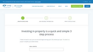 Register to invest - Lendy - The crowdfunding marketplace for loans ...