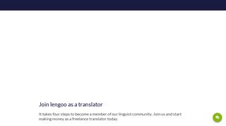 Become a translator on our online platform | lengoo