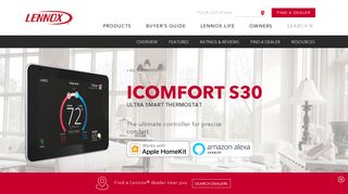 iComfort S30 | Ultra Smart Thermostat | Wi-Fi Controlled ... - Lennox
