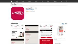 LennoxPROs on the App Store - iTunes - Apple