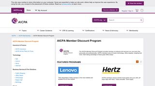 AICPA Member Discount Program