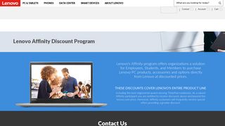 Affinity Discount Program | Member Discounts | Lenovo US