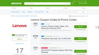 20% off Lenovo Coupons, Promo Codes & Deals 2019 - Groupon