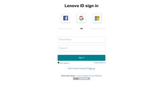 Servicer Login - Lenovo Support