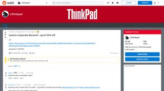 Lenovo corporate discount - up to 53% off : thinkpad - Reddit