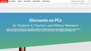Discount Programs: Student, Military, AARP | ID.me | Lenovo US