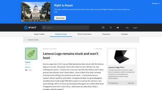 SOLVED: Lenovo Logo remains stuck and won't boot - Lenovo Yoga 3 ...