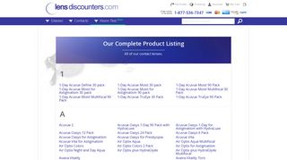 LensDiscounters.com -- Contact Lenses