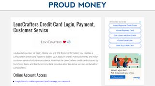 LensCrafters Credit Card Login, Payment, Customer Service - Proud ...