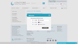 Your Auto Re-Orders - Lenstore