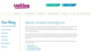 Lentara UnitingCare - About Lentara UnitingCare