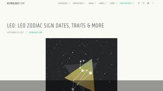 Leo: Leo Zodiac Sign Dates, Traits & More - Astrology.com