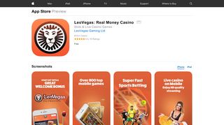LeoVegas: Real Money Casino on the App Store - iTunes - Apple