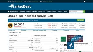 LEOcoin News, Analysis and Price Prediction (LEO) | MarketBeat