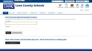Sign In - Leon County Schools