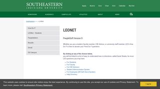 LEONet - Southeastern Louisiana University