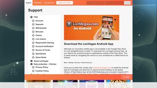 LeoVegas Android App | Play on the Go for Andriod Devices