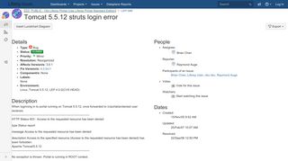 [LEP-586] Tomcat 5.5.12 struts login error - Liferay Issues