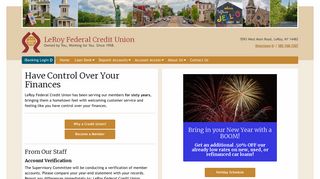 Welcome to LeRoy Federal Credit Union