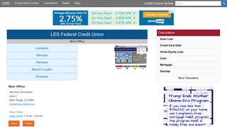 LES Federal Credit Union - Baton Rouge, LA - Credit Unions Online