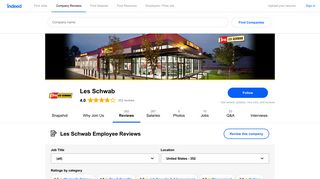 Working at Les Schwab: 347 Reviews | Indeed.com