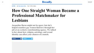 How One Straight Woman Became a Professional Matchmaker for ...