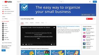 Less Annoying CRM - YouTube