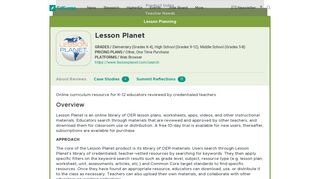 Lesson Planet | Product Reviews | EdSurge