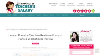 Lesson Planet - Teacher-Reviewed Lesson Plans & Worksheets Review
