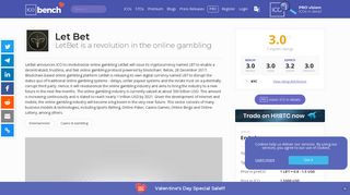 Let Bet (LBT) - ICO rating and details | ICObench
