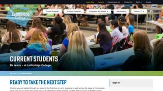 Current students | BE READY - Lethbridge College