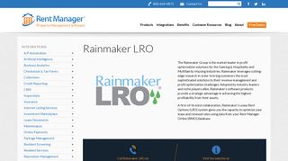 Rainmaker LRO | Rent Manager Property Management Software