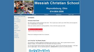Scholastic - Messiah Christian School - Amy Smith