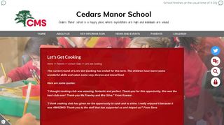 Let's Get Cooking | Cedars Manor School