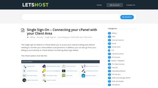 Single Sign-On – Connecting your cPanel with your Client Area ...