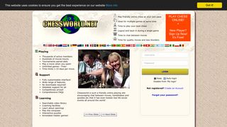 Chess World Online Chess Forum - The login page