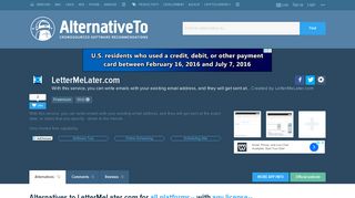 LetterMeLater.com Alternatives and Similar Websites and Apps ...