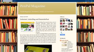 PenPal Magazine: Letternet, LetterMag and DeutschePost