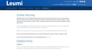 Online Security Tips | Electronic Banking at Bank Leumi