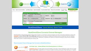 BookDirect2Save Connects Channel Managers