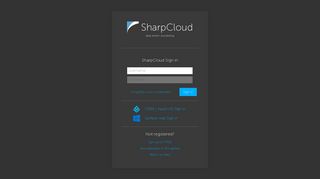 Sign in to SharpCloud